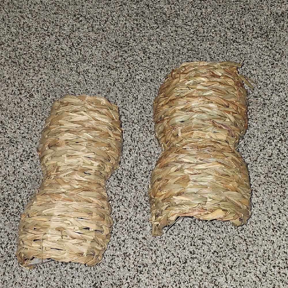 Set Of 2 Nate And Jeremiah Natural Woven Decorative Accents Small Animal Hide